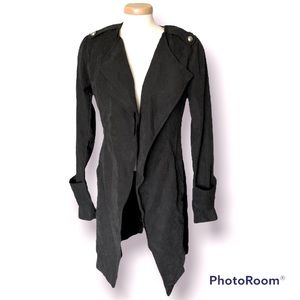 *PATTYBOUTIK* faux suede trench coat